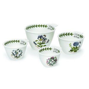 Portmeirion Botanic Garden Porcelain Measuring Cups Set 4pc